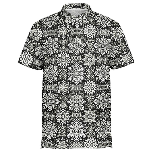 Polo Shirt `Snow Flakes`